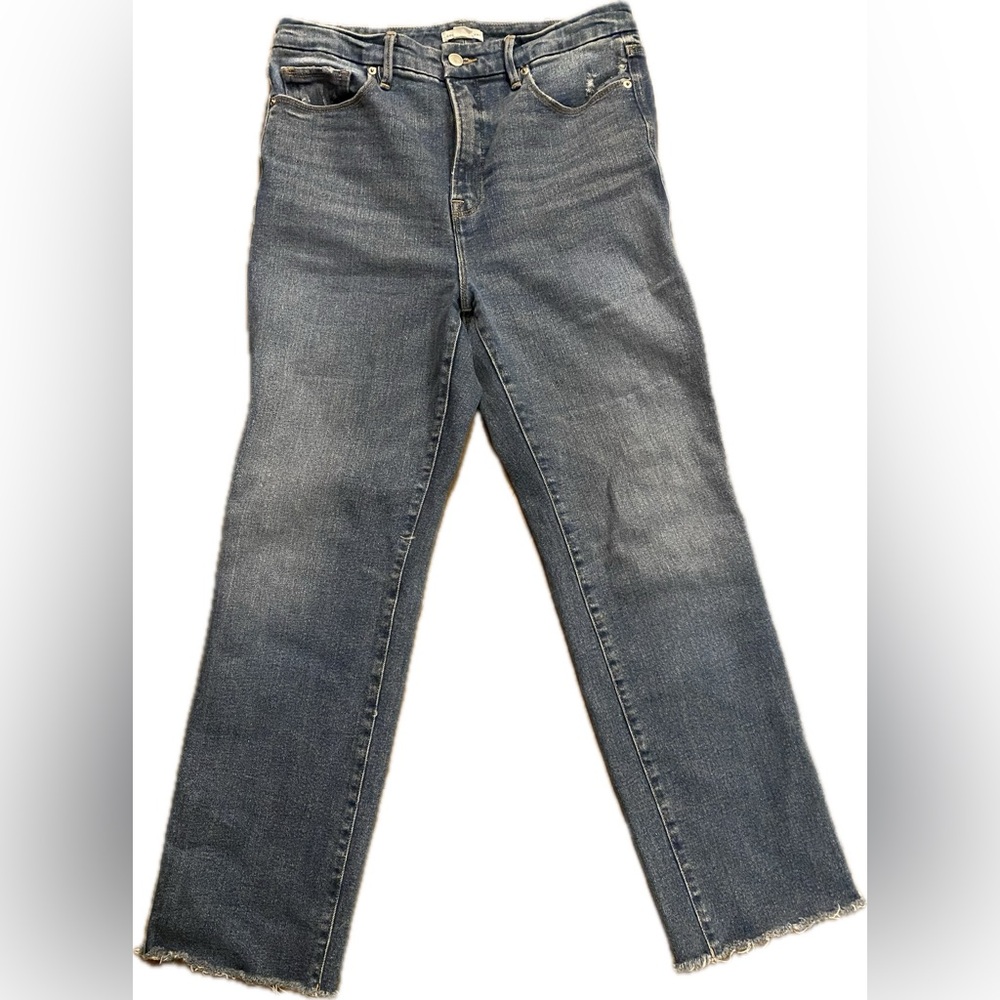 Good American Good Classic Distressed Jeans 10/30 👖